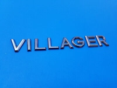 99 00 01 02 MERCURY VILLAGER EMBLEMA DORADO TRASERO LOGOTIPO INSIGNIA SÍMBOLO USADO OEM A13 Foto 1 de 3