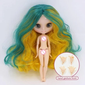 Nude Blythe Doll 1/8 bjd 20cm Jointed Body Matte Face White Skin Multi Hair gir - Bild 1 von 12