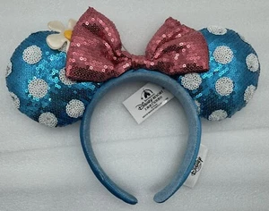 Disney Parks Daisy Duck Ear Headband Polka Dots With Bow New - Picture 1 of 6