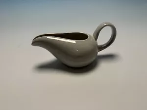 Russel Wright Steubenville American Modern Gris Crema Gravy Boat mediados de siglo - Imagen 1 de 7