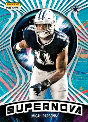 2022 PANINI INSTANT SUPERNOVA #7 NFL MICAH PARSONS 1/1523 IN STOCK - Image 1 of 2