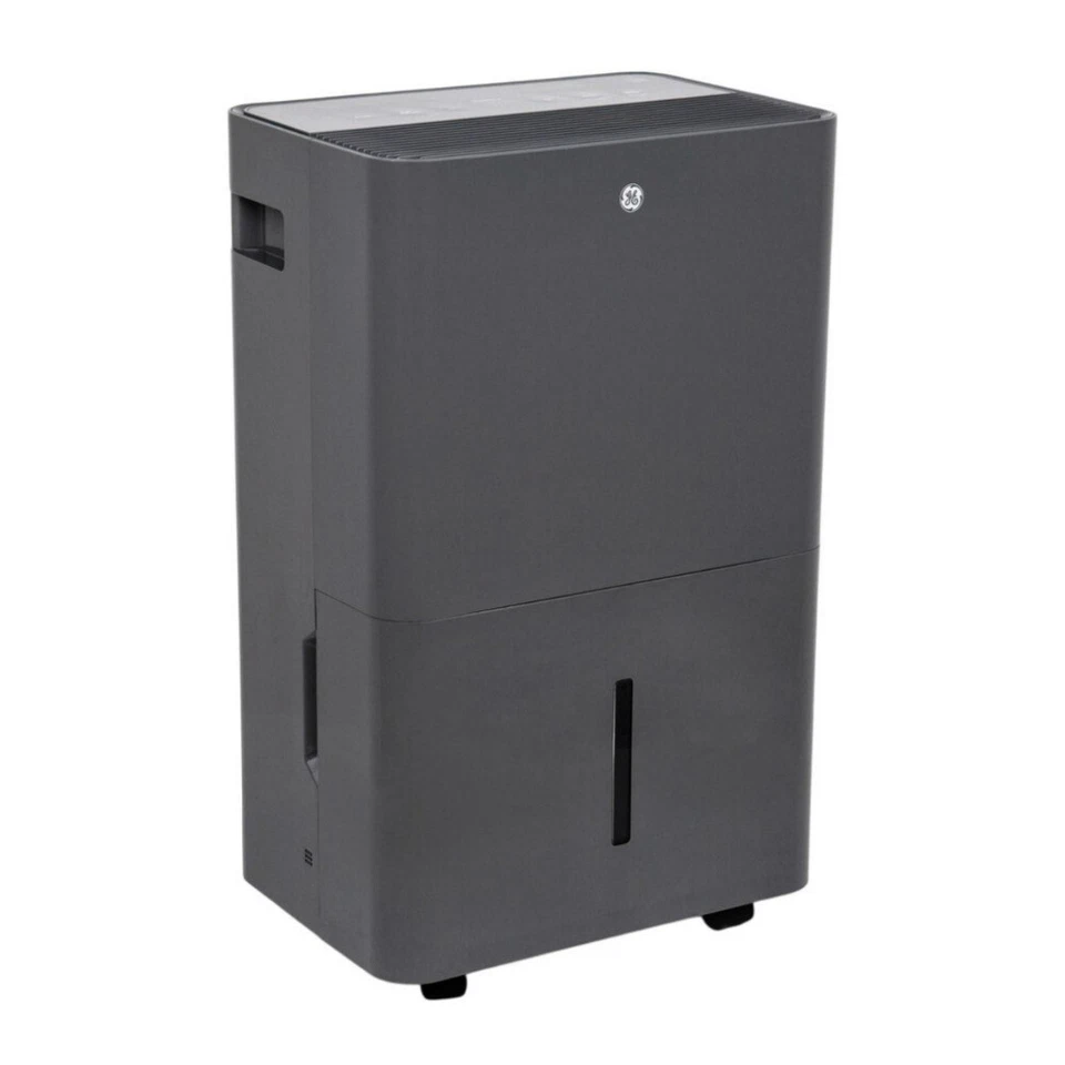 GE 50-Pint Energy Star Portable Dehumidifier with Smart Dry Grey ADYR50LCG1