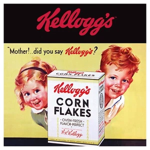 Reproduktion Vintage Werbung "Kelloggs", Poster, Wandbild - Bild 1 von 1