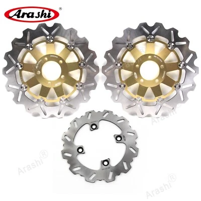 Front Rear Brake Discs Rotors For Kawasaki Ninja ZX6R 1995-1997 ZX-12R 2004-2006 - Image 1 of 4