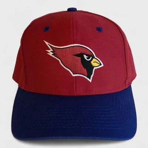 Vintage 1990s Logo 7 Arizona Cardinals Red & Blue NFL Football Snapback Hat Cap - Picture 1 of 4