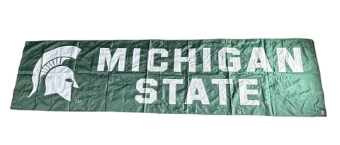 Michigan State Spartans Outdoor Banner Flag 24x95 Man Cave Garage Dorm Cover