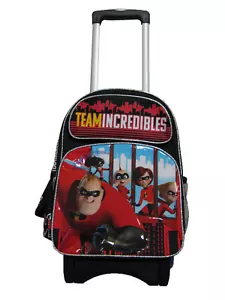 A14241 Incredibles 2 Large Custom Rolling Backpack 16" x 12" x 5" - Picture 1 of 6