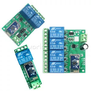 1/2/4 Channel Bluetooth Relay Module APP Control Switch IoT Smart Home DC 5V/12V - Picture 1 of 33