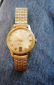 Vtg Hamilton Estoril 300 Swiss Waterproof Automatic Watch date gold 1960 - Picture 1 of 6