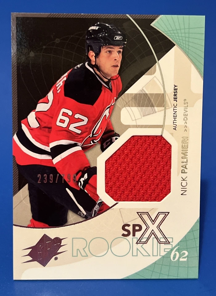 2010-11 Spx Nick Palmieri SPx Authentic Jersey Rookie Card  /799 - Image 1 of 2