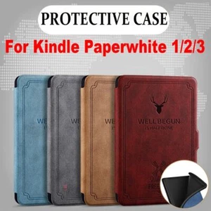 PU Leather DP75SDI Protective Shell for Kindle Paperwhite 1/2/3 Home Office - Picture 1 of 16