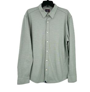 UNTUCKit Coolmax Shirt Mens L Button Up Long Sleeve Green