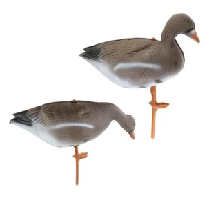 2 Pieces Lifelike Foam Goose Hunting Decoy Crow Bird Decoys Repeller Decor - Picture 1 of 7