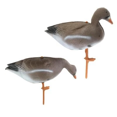 2 Pieces Lifelike Foam Goose Hunting Decoy Crow Bird Decoys Repeller Decor - Image 1 of 4