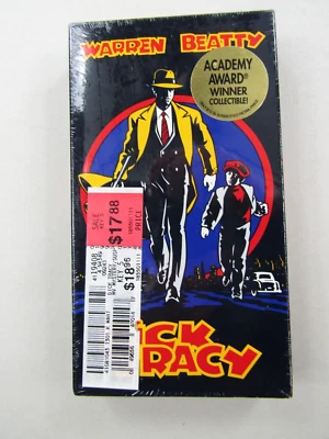 VTG Dick Tracy VHS Sealed Warren Beatty Madonna Touchstone Sealed New 1990 Video - Image 1 of 4