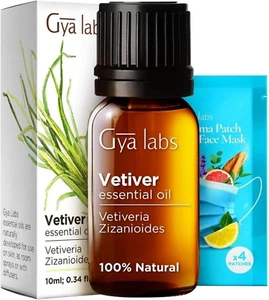 Calming Vetiver Essential Oil for Diffuser - 0.34 Fl Oz - 100% Pure Natural Prem - Picture 1 of 12