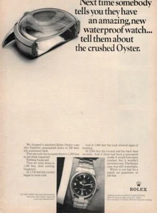 1970 Rolex Austernetui Uhr DRUCK AD SELTEN ganze Seite AD - Bild 1 von 1