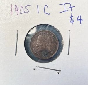 Italy 1905 1 C And 1894 20 C Nice Coins. - Picture 1 of 4