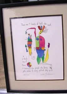 Tolle Tusche Federzeichnung von D. Andrea mit dem Namen "Jello Salad" 1995 - Bild 1 von 13