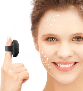 Mini Masajeador Facial, Impermeable Recargable Portátil Potente Masaje Negro - Imagen 1 de 8
