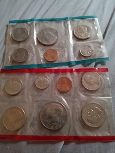 1980 U.S Mint Uncirculated Coins P+D Original Envelope - Picture 1 of 5