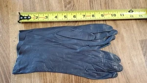 VINTAGE LEATHER Gloves SZ 7 LADY'S BLACK ELBOW LENGTH EUC Opera Cosplay (ES-10) - Picture 1 of 1
