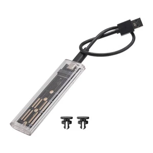 M2 SSD-Gehäuse M.2 NVME SSD-Gehäuse Tragbares SSD RGB Transparentes Festpla5332 - Bild 1 von 7