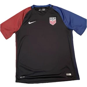 USA 2016 Nike DriFit Men’s Sz Large Away Soccer Jersey, Nike Swoosh, EUC - Picture 1 of 11