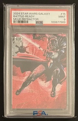 2024 Topps Chrome Star Wars Galaxy Battle Ready Mojo Refractor 45/50 *PSA 9* - Image 1 of 3