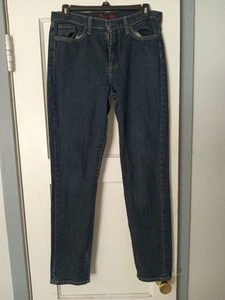 Fabrizio Gianni Mid-Rise Skinny-Leg Women's Size 8 Blue Cotton Denim Jeans - Picture 1 of 4