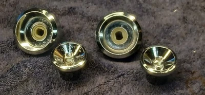 1965 1966 Chrysler  Mopar ~ Set Original Chrome Radio Knobs - Image 1 of 3