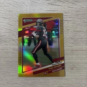 Tom Brady 2021 Donruss Gold Prizm Holo Press Proof #1 - Picture 1 of 2