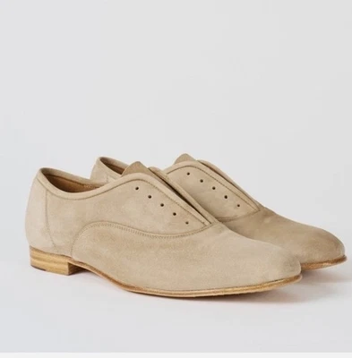 Nuevo con etiquetas $650 Pedro Garcia Gerti Zapatos Planos Color Trufa Bessie Gamuza Talla 37/ EE. UU. 7 Foto 1 de 4