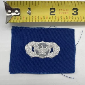 U.S. Military USAF Civil Air Patrol Police Cloth Badge Collar Device Patch Blue - Picture 1 of 4