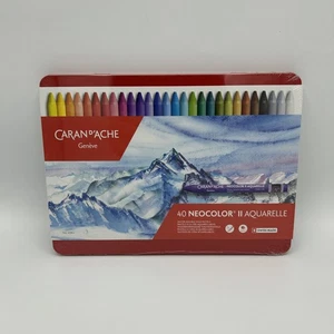 Caran d'Ache 40 Neocolor II Aquarell Wachsstift Set, lichtecht, wasserlöslich - Bild 1 von 3