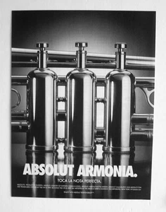 ABSOLUT ARMONIA - 2003 - 8"X11"- magazine vodka ad art print - Mint cond - Picture 1 of 1