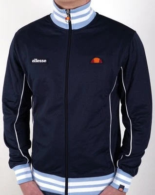 Ellesse Vilas Milan Track Top Navy Sky - Image 1 of 3