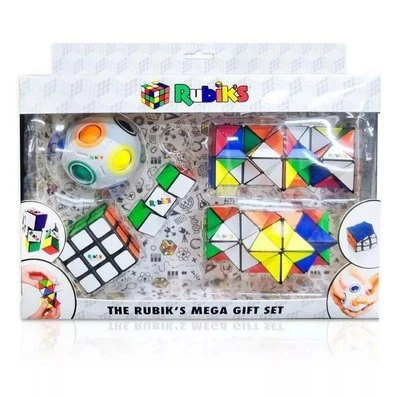 Rubik’s Mega 5 Piece Gift Set Cube Stress Ball Fidget Fiddle SEN Sensory Toys 3+ - Image 1 of 4
