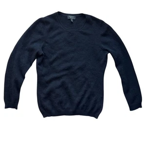 CHARTER CLUB 100% Cashmere Luxury Crewneck Sweater Black Womens Medium - FLAWED - Picture 1 of 5