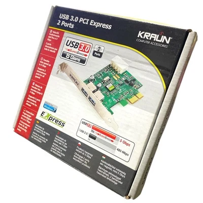 KRAUN Scheda USB 3.0 PCI Express 2 PORTS - Immagine 1 di 3