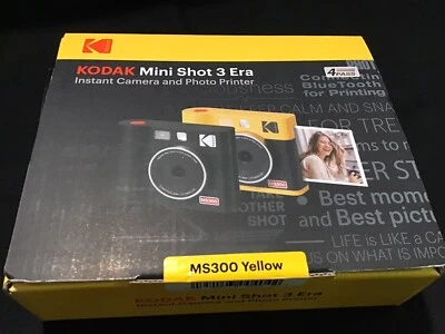 Kodak Mini Shot 3 Era Fun Instant Camera And Printer MS300 Yellow New In Box - Image 1 of 4