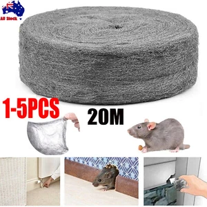 1-5pcs Steel Wire Wool Wrap 20m Mice Blocker Polishing Grinding Cleaning Remover - Picture 1 of 15