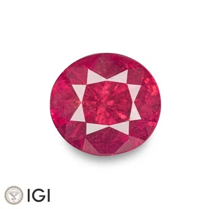 Zaffiro certificato IGI & AIGS PADPARADSCHA 0,87 ct. naturale non trattato OVALE - Foto 1 di 8