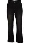Neu Kick-Flared Stretch-Jeans Gr. 42 Black Stone Used Damen Hose Basic- Pants