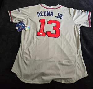 Ronald Acuna Jr. Atlanta Braves Signed Majestic Authentic All-Star Jersey JSA - Picture 1 of 11