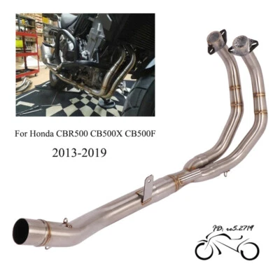 Tubo de cabezal delantero sistema de escape modificado para Honda CBR500 CB500X CB500F 2013-19 Foto 1 de 4