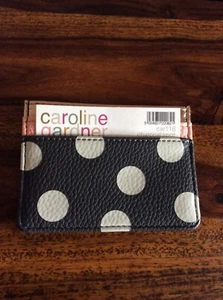 Caroline Gardner Cardholder - Charcoal Spot