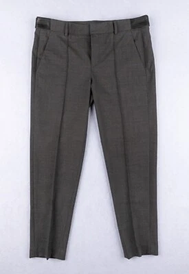 Pantalones de vestir de lana Vince para mujer 8 gris carbón, a medida, sin defectos Foto 1 de 4