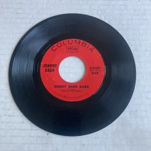 JOHNNY CASH Daddy Sang Bass / He Turned The Water Into Wine 45 from 1968 - Picture 1 of 2