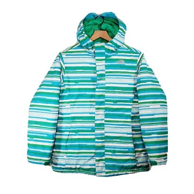 The North Face Girl’s (Sz XL/18) Winter Snow Jacket Blue/Green RARE!  - Image 1 of 4
